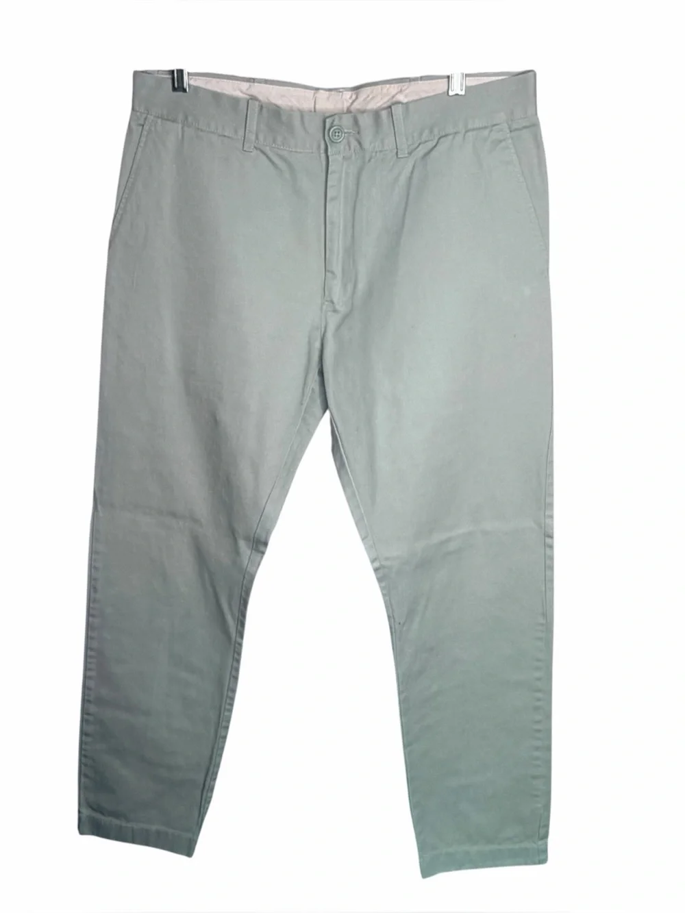 J CREW The Driggs Pants Slim Fit Green Cotton Chinos 33x30
